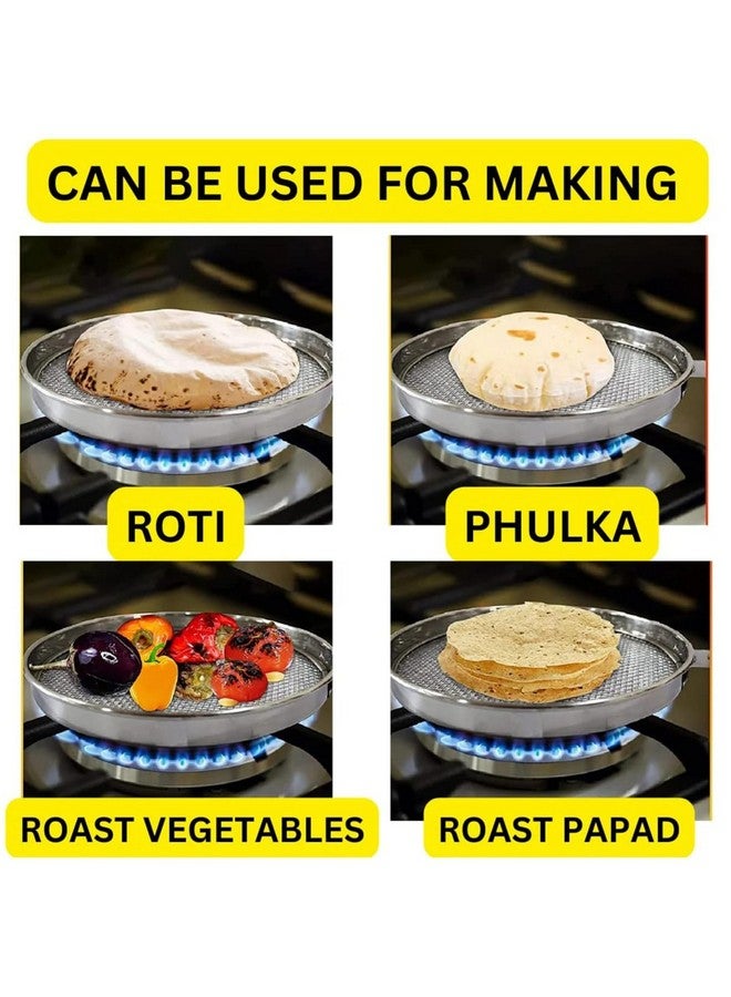 ANSHEZ ANSHEZ Phulka Grill for Gas Stove | Jali for Kitchen Cooking | Papad, Chapati, Tandoor & Brinjal Roaster - Pack of 1  - Image 5