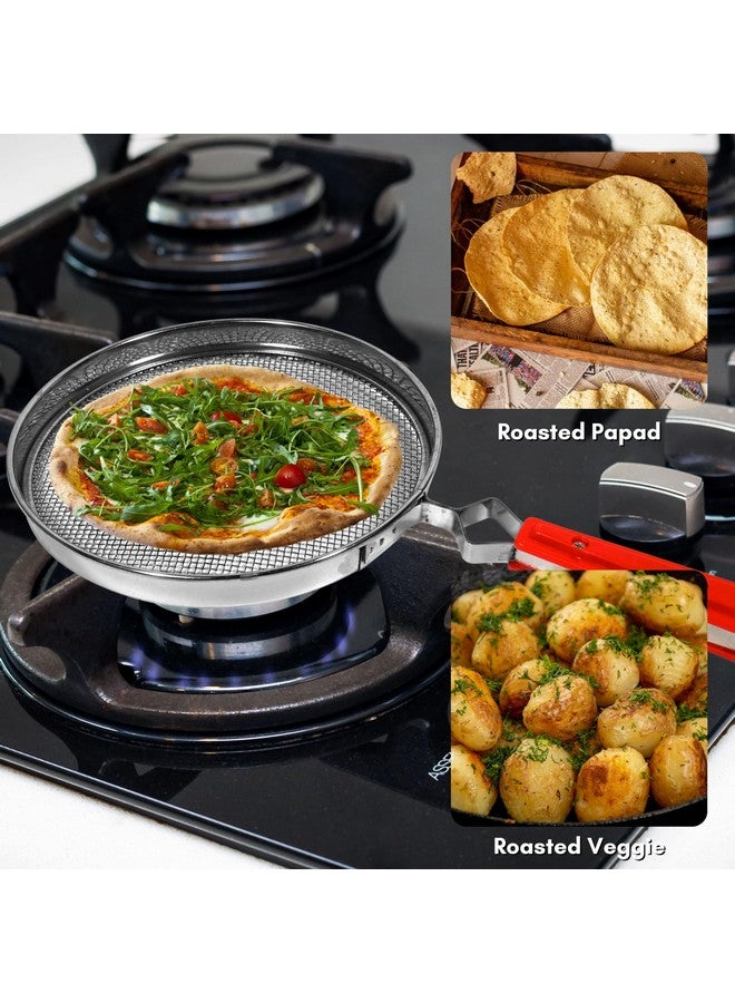 ANSHEZ ANSHEZ Phulka Grill for Gas Stove | Jali for Kitchen Cooking | Papad, Chapati, Tandoor & Brinjal Roaster - Pack of 1  - Image 4