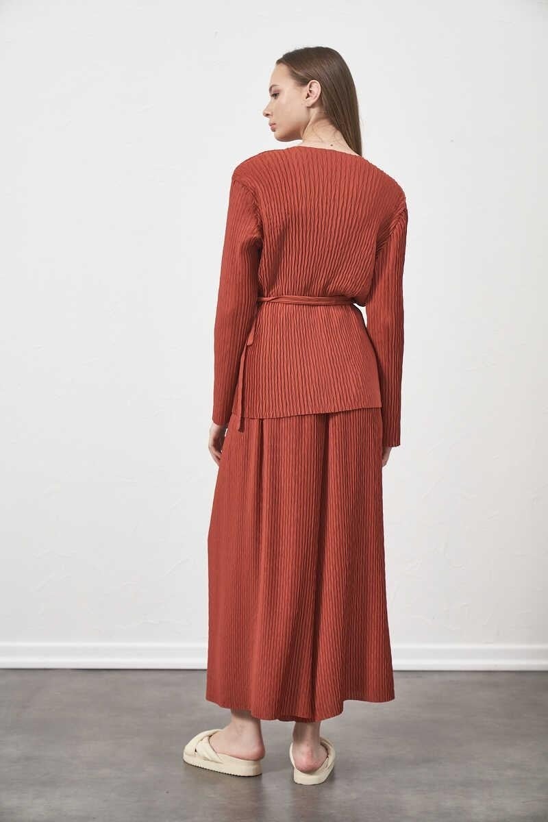Mevra Pleated Trousers Dusty Rose  - Image 4