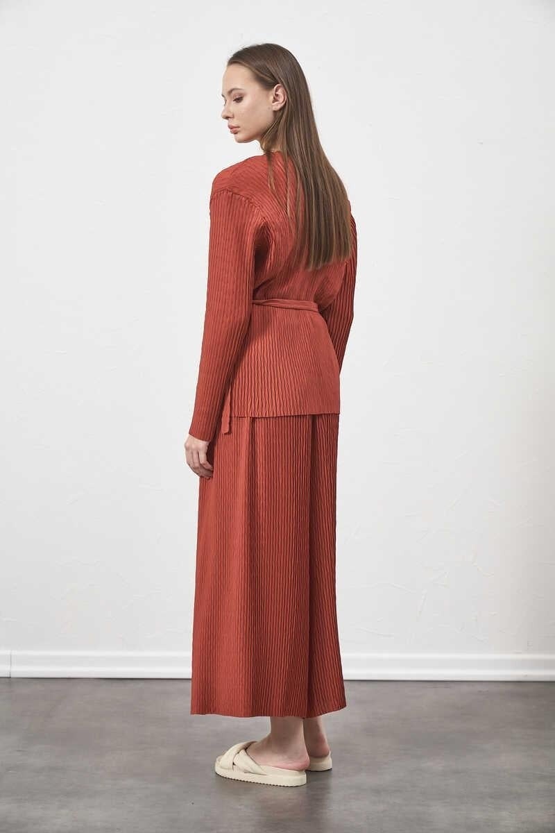 Mevra Pleated Trousers Dusty Rose  - Image 3