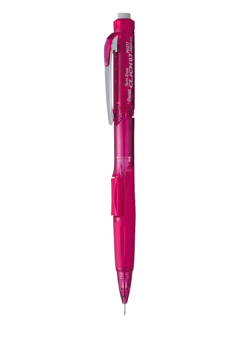 Pentel قلم رصاص ميكانيكي Twist-Erase Click برأس 0.7 مم مع مجموعة من الرصاص  - Image 2