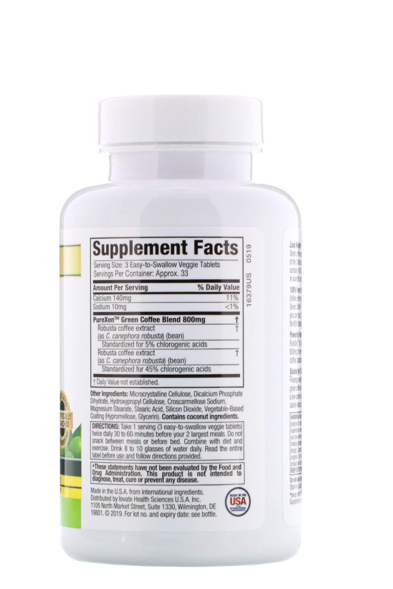 purely inspired Green Coffee Bean Extract 100 Count - Image 2