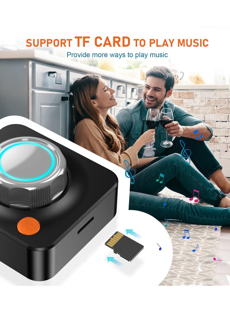 SYOSI Bluetooth Audio Receiver Adapter, Bluetooth 5.1 Audio Receiver Adapter, 3D Surround Stereo Audio Receiver for Sound System/Phones/Tablets/Headphone, Low Latency Bluetooth Audio Adapter Receiver - Image 5