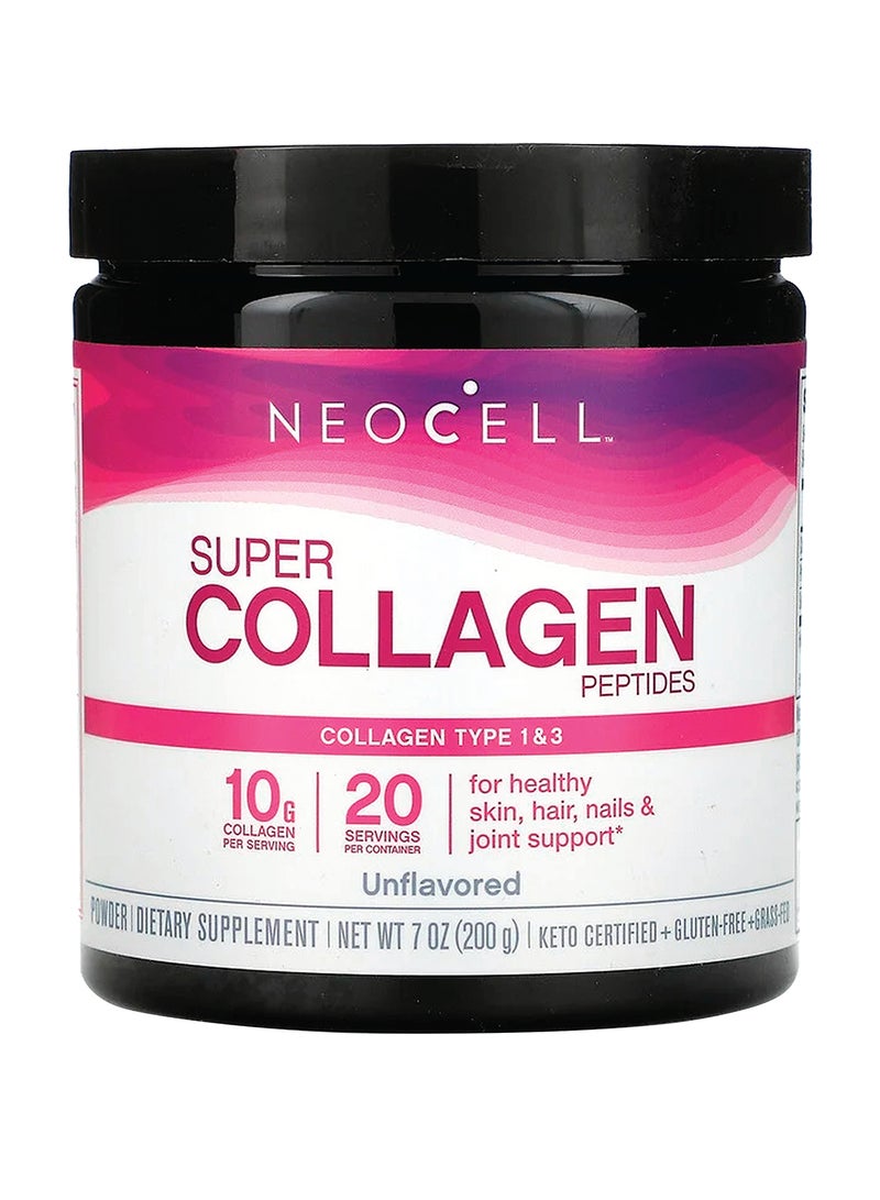 Neocell Grassfed Collagen Peptide Powder (Type 1&3) 10g collagen peptides 7 Oz Unflavored | Supports Healthy Hair, Skin, Nail & Joints - Image 1