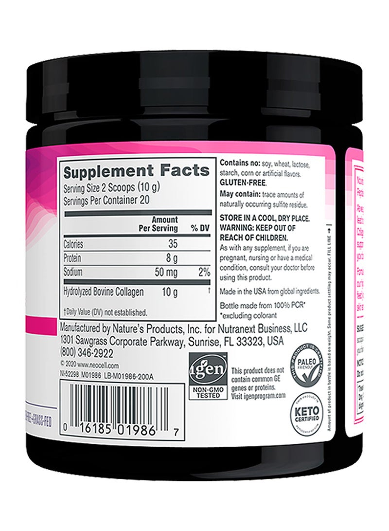 Neocell Grassfed Collagen Peptide Powder (Type 1&3) 10g collagen peptides 7 Oz Unflavored | Supports Healthy Hair, Skin, Nail & Joints - Image 2