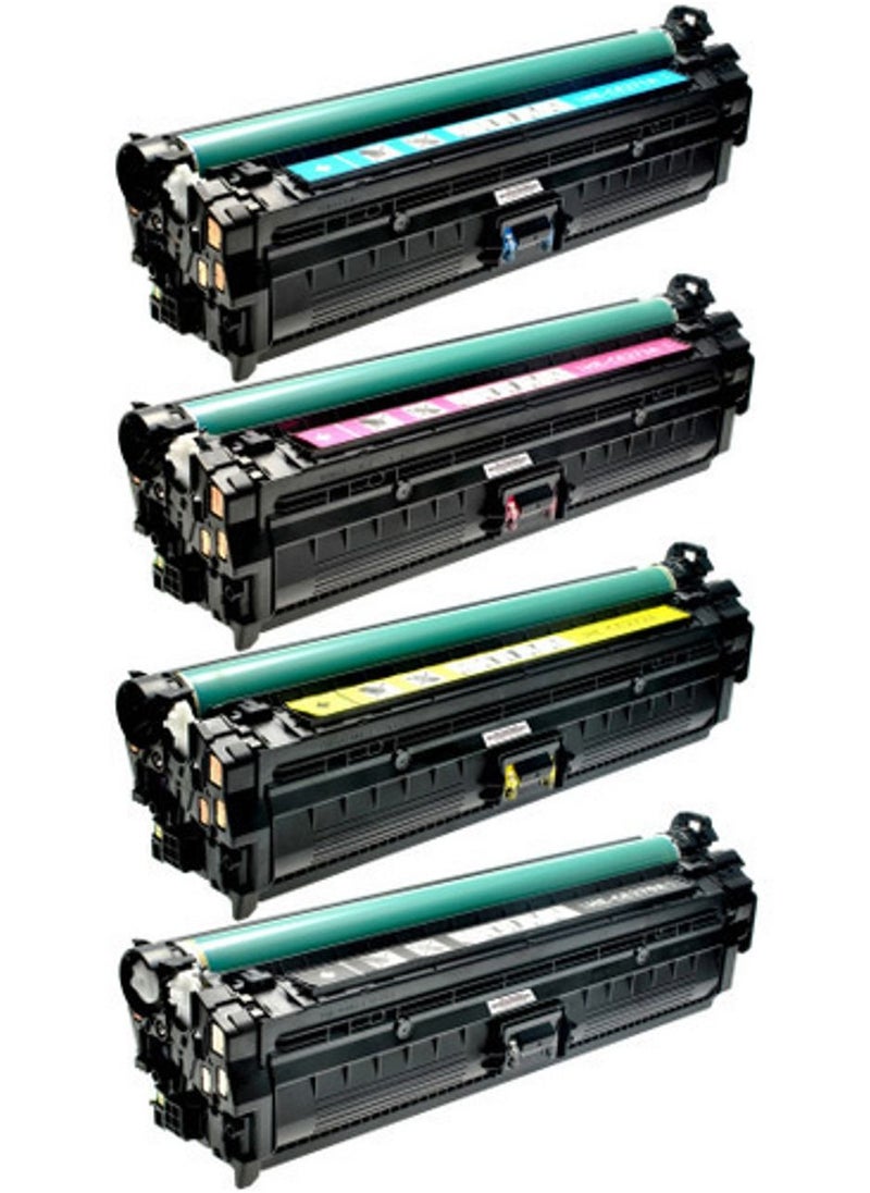 تونر كارتيدج مجموعة الحبر المتوافقة HP 307A | CE740A ، CE741A ، CE742A ، CE743A متوافقة مع الطابعة خرطوشة حبر HP Color LaserJet CP5225 - أسود ، سماوي ، أصفر ، أرجواني. 