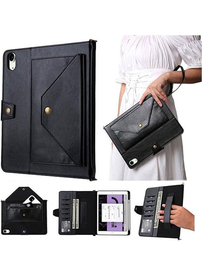 iPad Mini 6 Case, PU Leather Folio Zipper Case with Card/Pen Slot/Pocket, Compatible with iPad Mini 6th Gen 8.3. - Image 1