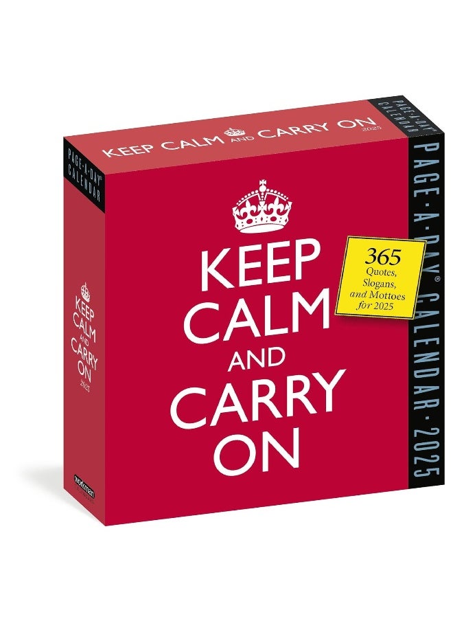 null - Keep Calm and Carry On Page-A-Day® Calendar 2025: 365 Quotes, Slogans, and Mottos for 2025 - Image 1