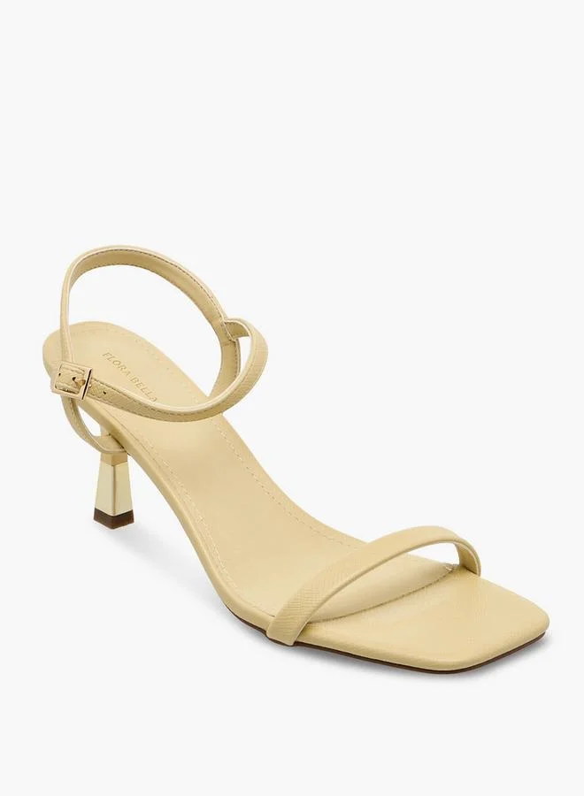 Flora Bella By Shoexpress Women Flared Heel Buckle Closure Sandals