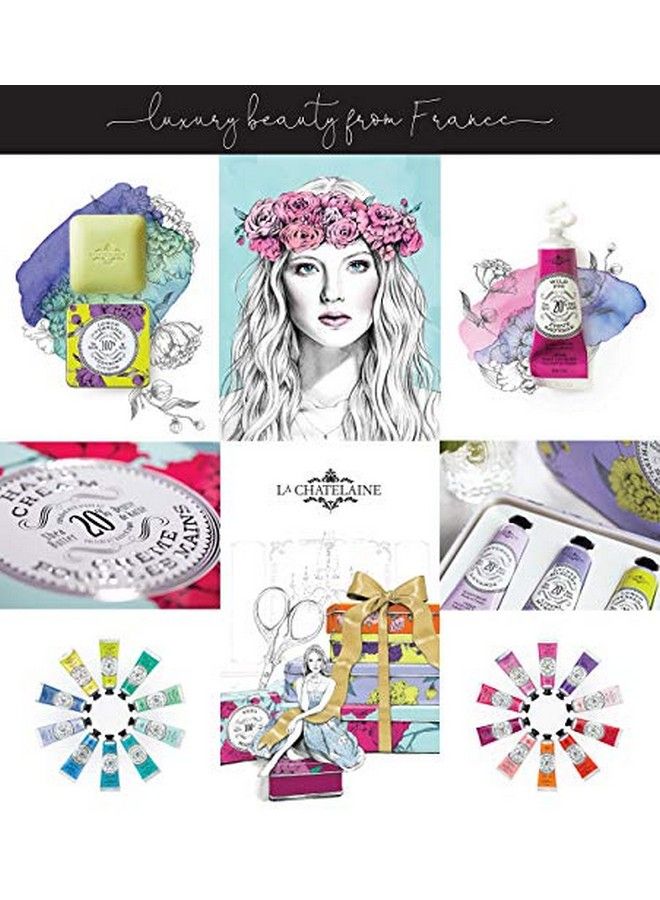 La Chatelaine 20% Shea Butter Hand Cream Organic Argan Oil Travel Size 1 Oz Moisturizing Nourishing Repairing Extra Rich Hand Lotion Nongreasy French Hand Therapy Paraben Free Gardenia - Image 5