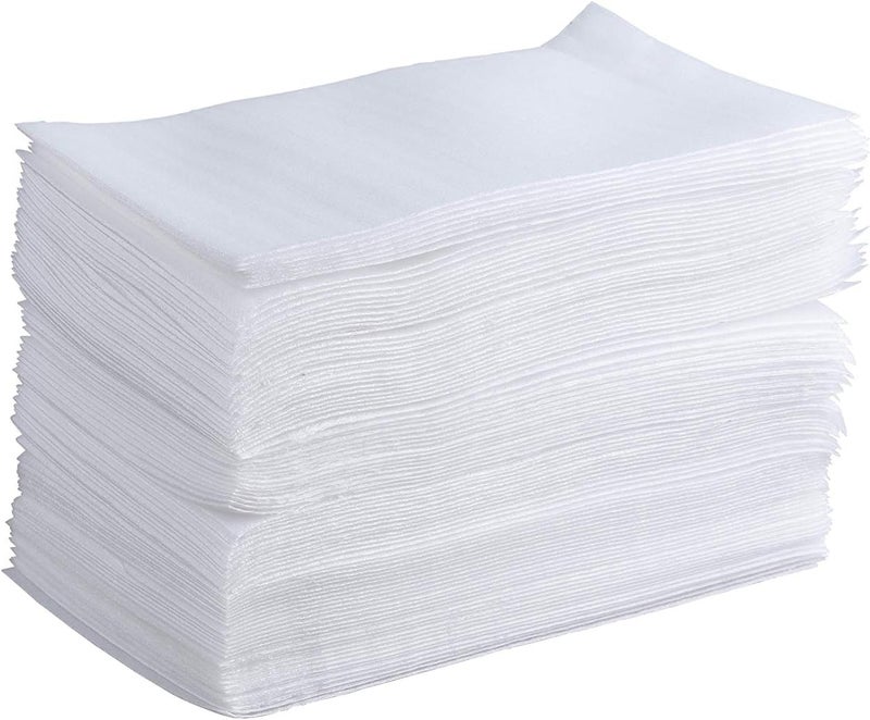 zmybcpack 100 Pack 7.5”x 12" Foam Wrap Cushion Pouches (0.75mmThickness), Extra 5 Pack Fragile Stickers Labels(60 pcs) - Protect Dishes, Glasses, Porcelain & Fragile Items, for Moving, Packing - Image 3