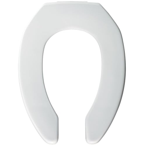 BEMIS 3L2155T 000 Medic-Aid 3" Lift Raised Open Front Plastic Toilet Seat, ELONGATED, Long Lasting Solid Plastic, White - Image 1