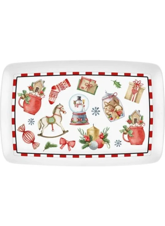 The Mia Globe Rectangular Serving Plate 34X25CM