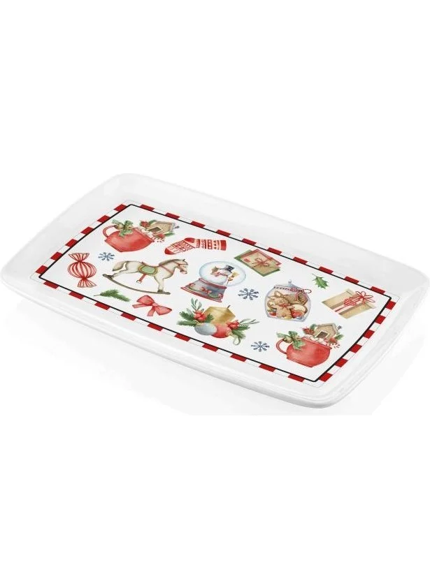 The Mia Globe Rectangular Serving Plate 34X25CM