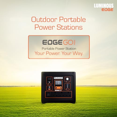 Luminous Edge GO P1000 Portable Power Station | 800W Output | 576 Wh | Fast Charging | Powers Multiple Devices | For Campers, Outdoor Shoot, Travel, Outdoor Parties, & Home Back-up | 5 Year Warranty - Image 2