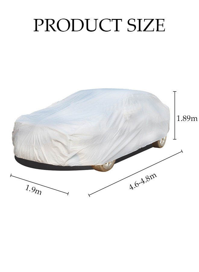 DUNISO Full Car Covers SUV Sunscreen UV Protection  Indoor Outdoor Sunscreen Heat Protection DustWind/Water/Weatherproof Anti-Uv Scratch-Resistant  - Image 2