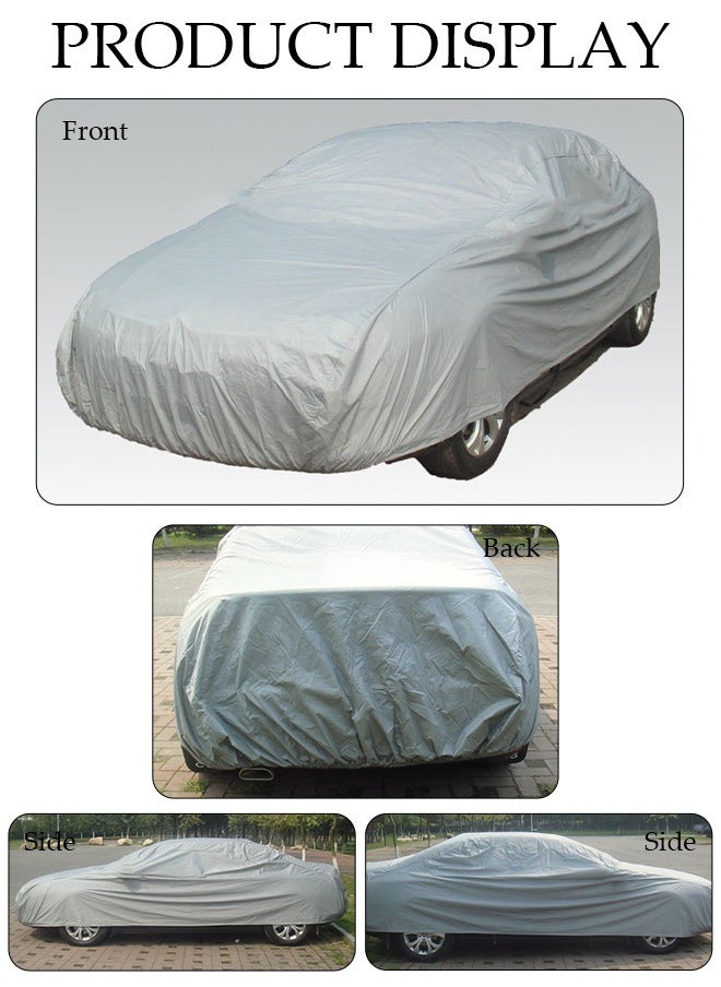 DUNISO Full Car Covers SUV Sunscreen UV Protection  Indoor Outdoor Sunscreen Heat Protection DustWind/Water/Weatherproof Anti-Uv Scratch-Resistant  - Image 4