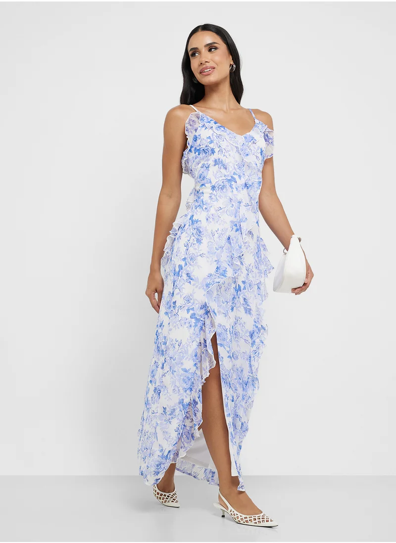 ONLY Onlmiriam Life Frill Maxi Dress