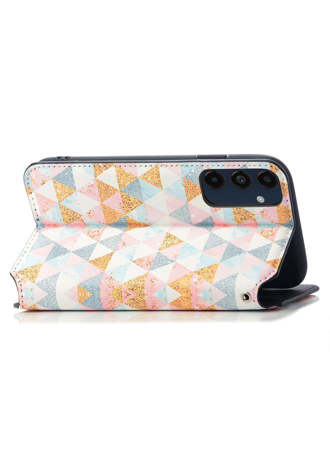 S-TOP Case For Samsung Galaxy A16 CaseNeo Colorful Magnetic Leather Phone Case - Image 3