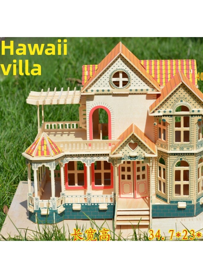 3D Building Model Running Jianghu Stall DIY Toys Stereo Simulation Building Model Children's Toys Explosions-Color:Weihu Mountain Cathedral Of Christ - Image 3