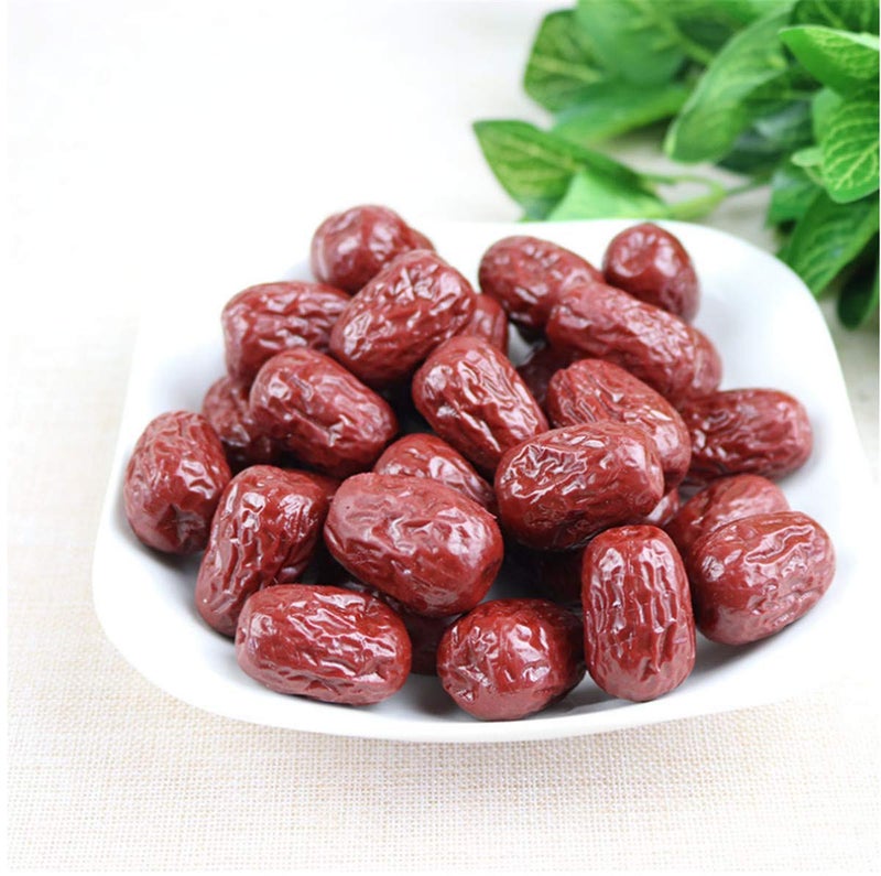 Zzooi Zzooi 10PCS Artificial Fake Red Dates Faux Red Jujube 