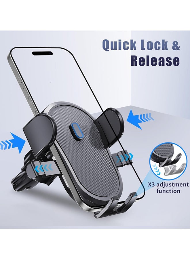 Car Mobile Phone Holder with Strong Steel Hook, Universal Mobile Phone Holder Phone Stand for iPhone, Android and All Smartphones, Black  - Image 3