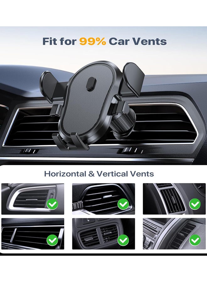 Car Mobile Phone Holder with Strong Steel Hook, Universal Mobile Phone Holder Phone Stand for iPhone, Android and All Smartphones, Black  - Image 5