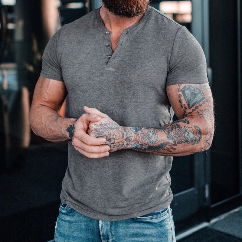 Short-Sleeved T-Shirt Men'S Simple 2024 Stretch Men'S T-Shirt Casual Thin Ice Silk T-Shirt Men'S Me12 - Image 4