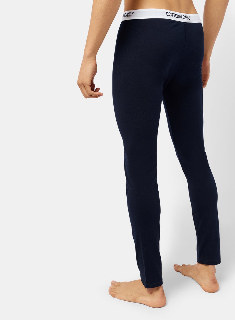 Cottonil Thermal Pants relax For Men - D Blue - Image 2