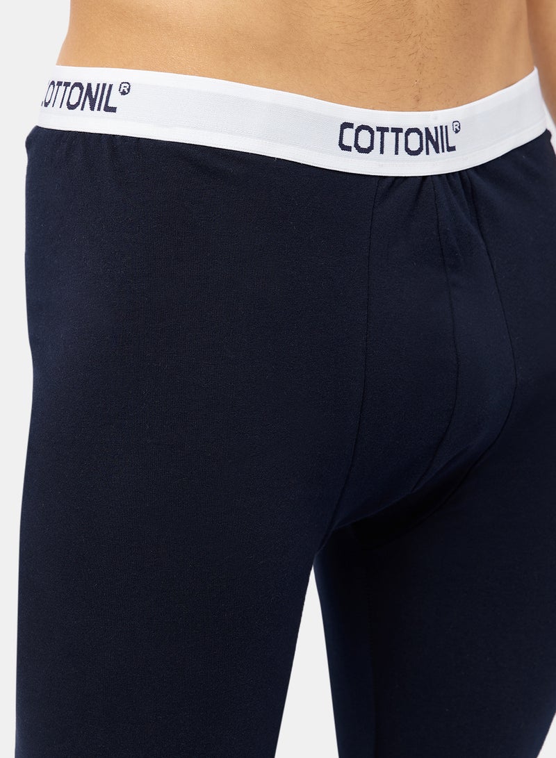 Cottonil Thermal Pants relax For Men - D Blue - Image 3