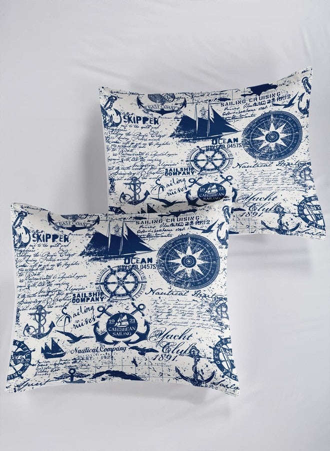 AILONEN Anchor Duvet Cover King Size,Nautical Theme Bedding Set for Boys Girls Kids,Sea World Ocean Comforter Cover Bedroom Decor with 17 Pillow Shams,Zipper - Image 3