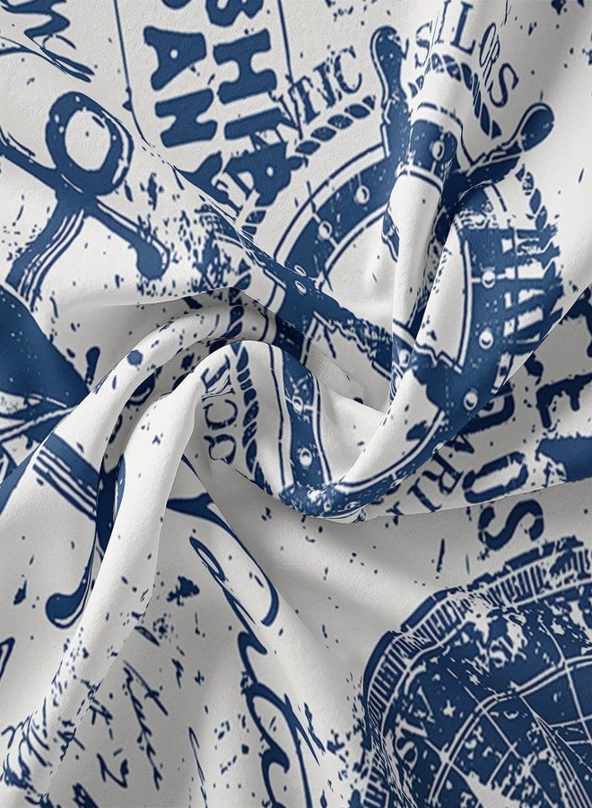 AILONEN Anchor Duvet Cover King Size,Nautical Theme Bedding Set for Boys Girls Kids,Sea World Ocean Comforter Cover Bedroom Decor with 17 Pillow Shams,Zipper - Image 4