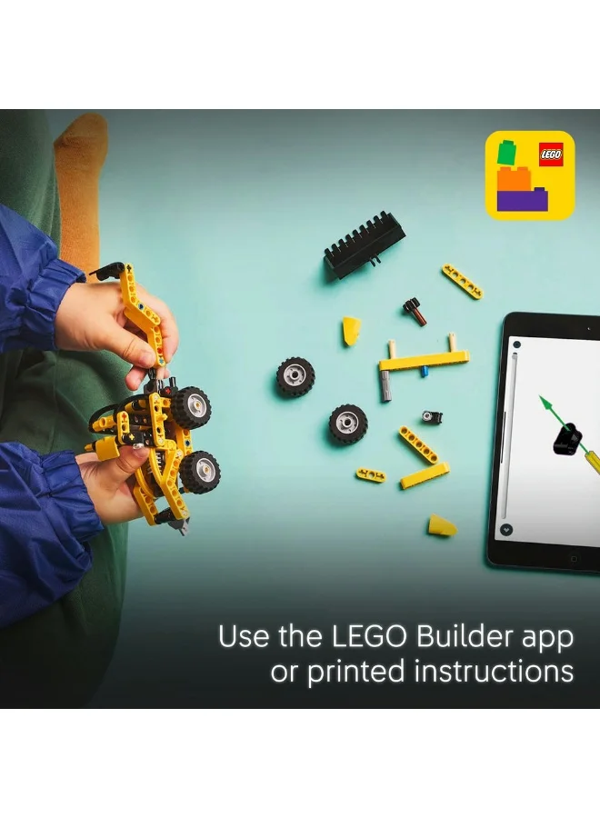 LEGO Technic Backhoe Loader Construction Toy Vehicle Set 42197 (104) Pieces