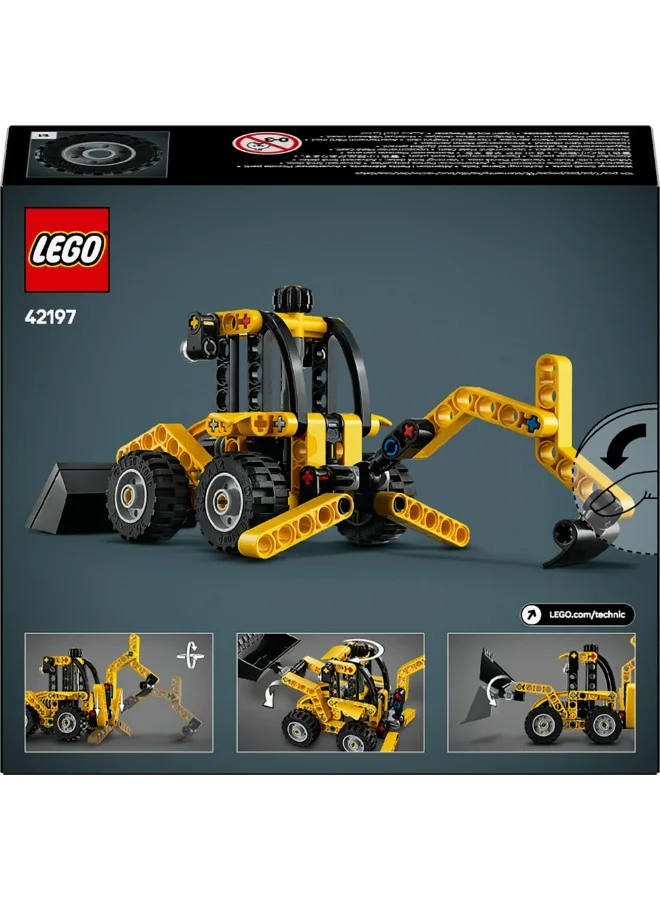 LEGO Technic Backhoe Loader Construction Toy Vehicle Set 42197 (104) Pieces