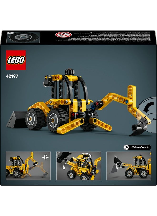 Technic Backhoe Loader Construction Toy Vehicle Set 42197 (104) Pieces