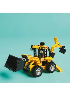 LEGO Technic Backhoe Loader Construction Vehicle Toy for 7+ Year Old Boys & Girls - Building Set with Back Digger, Scoop and Outriggers - Birthday Gift Idea 42197 (104 pieces)  - Image 5