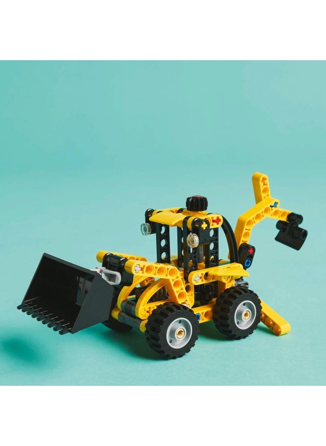 LEGO Technic Backhoe Loader Construction Vehicle Toy for 7+ Year Old Boys & Girls - Building Set with Back Digger, Scoop and Outriggers - Birthday Gift Idea 42197 (104 pieces)  - Image 5