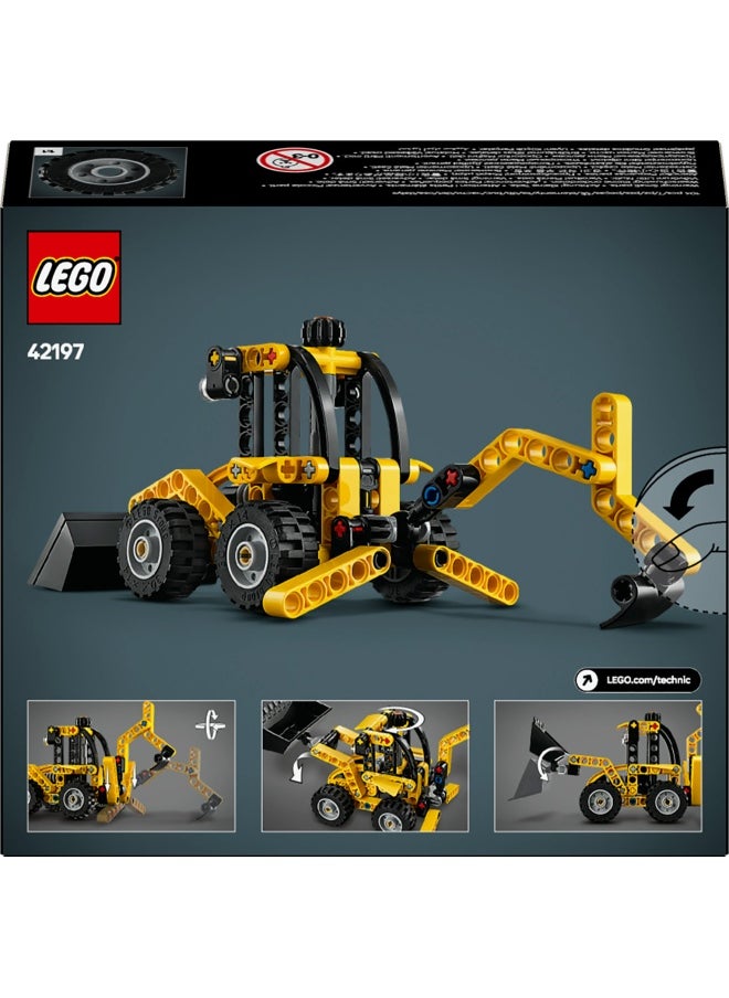 LEGO - Technic Backhoe Loader Construction Toy Vehicle Set 42197 (104) Pieces - Image 1