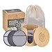 Greenzla Reusable Makeup Remover Pads Premium Set 12 Pack Microfiber Cotton Pads Charcoal Cotton Rounds Bamboo Terry Face Wipes for All Skin Types with Mesh Laundry Bag and Bamboo Storage - Image 2