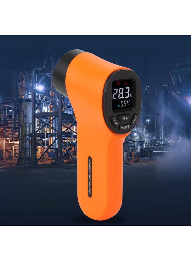 Thoraya - Infrared Digital Thermometer Practical Handheld Temperature Meter Test Tool LCD DisplayOrange - Image 1