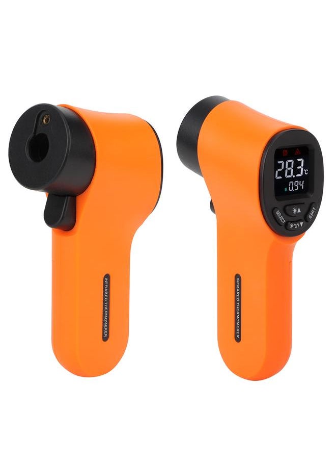 Thoraya - Infrared Digital Thermometer Practical Handheld Temperature Meter Test Tool LCD DisplayOrange - Image 1