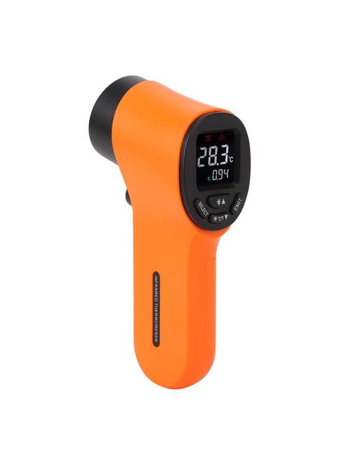 Infrared Digital Thermometer Practical Handheld Temperature Meter Test Tool LCD DisplayOrange