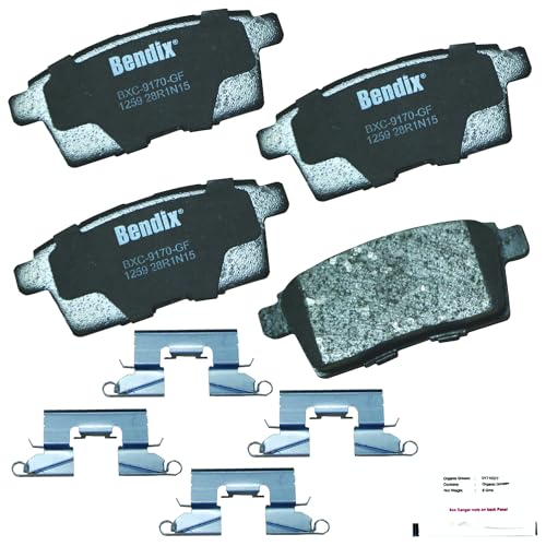 Bendix بطانات فرامل خلفية سيراميك Bendix Priority1 CFC1259 لسيارات فورد إيدج 2010-2007، لينكولن MKX 2010-2007، مازدا CX-7 2012-2007، CX-9 2011-2007، CX-9 2015-2013 - Image 2