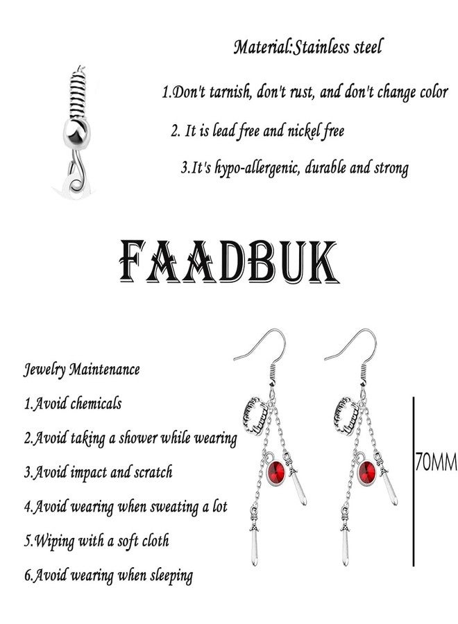 FAADBUK Astarion Earrings the Pale Elf Gift Astarion High Elf Gift BG3 Fan Gift Video Game Lover Gift (Astarion Earrings) - Image 2