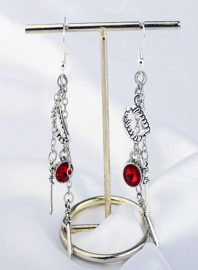 FAADBUK Astarion Earrings the Pale Elf Gift Astarion High Elf Gift BG3 Fan Gift Video Game Lover Gift (Astarion Earrings) - Image 3