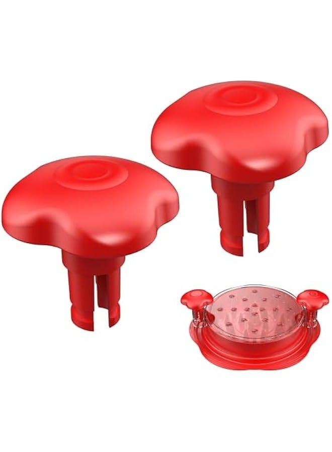 2 PCS Chicken Shredder Handle Ergonomic Handle, Meat Shredder Knobs Suitable Chicken Shredder, 2.36 * 2.36 * 2.24inch(Red)