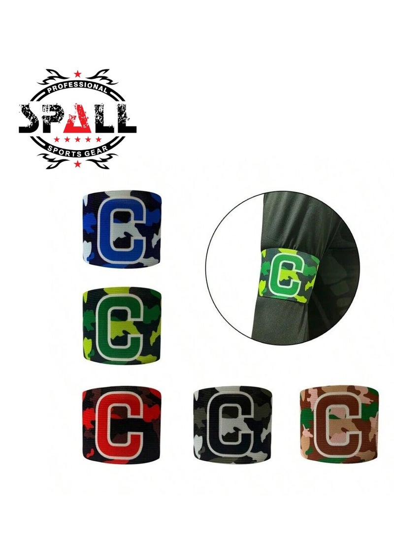 Spall Adjustable Captain C Armband - Elastic, Comfortable, and Stylish Army Color - Image 2