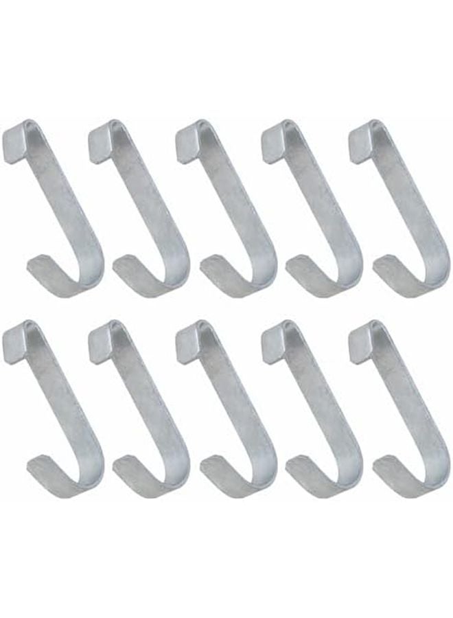 Galvanized Steel Gate Clips For 1 3 8 Inch Chain Link Fence Kennel Panel 10 PCS - Image 2