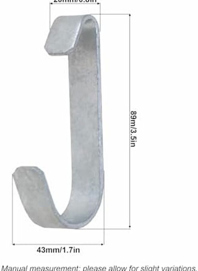 Galvanized Steel Gate Clips For 1 3 8 Inch Chain Link Fence Kennel Panel 10 PCS - Image 3