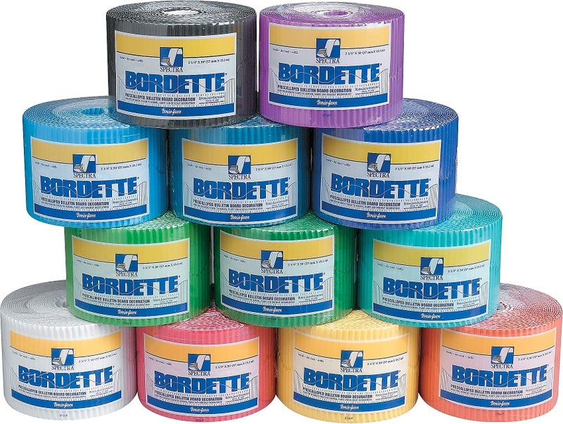 Bordette حدود زخرفية من بوردت 37086 عرض 2 1/4 بوصة × 50 قدم لون كناري - Image 2